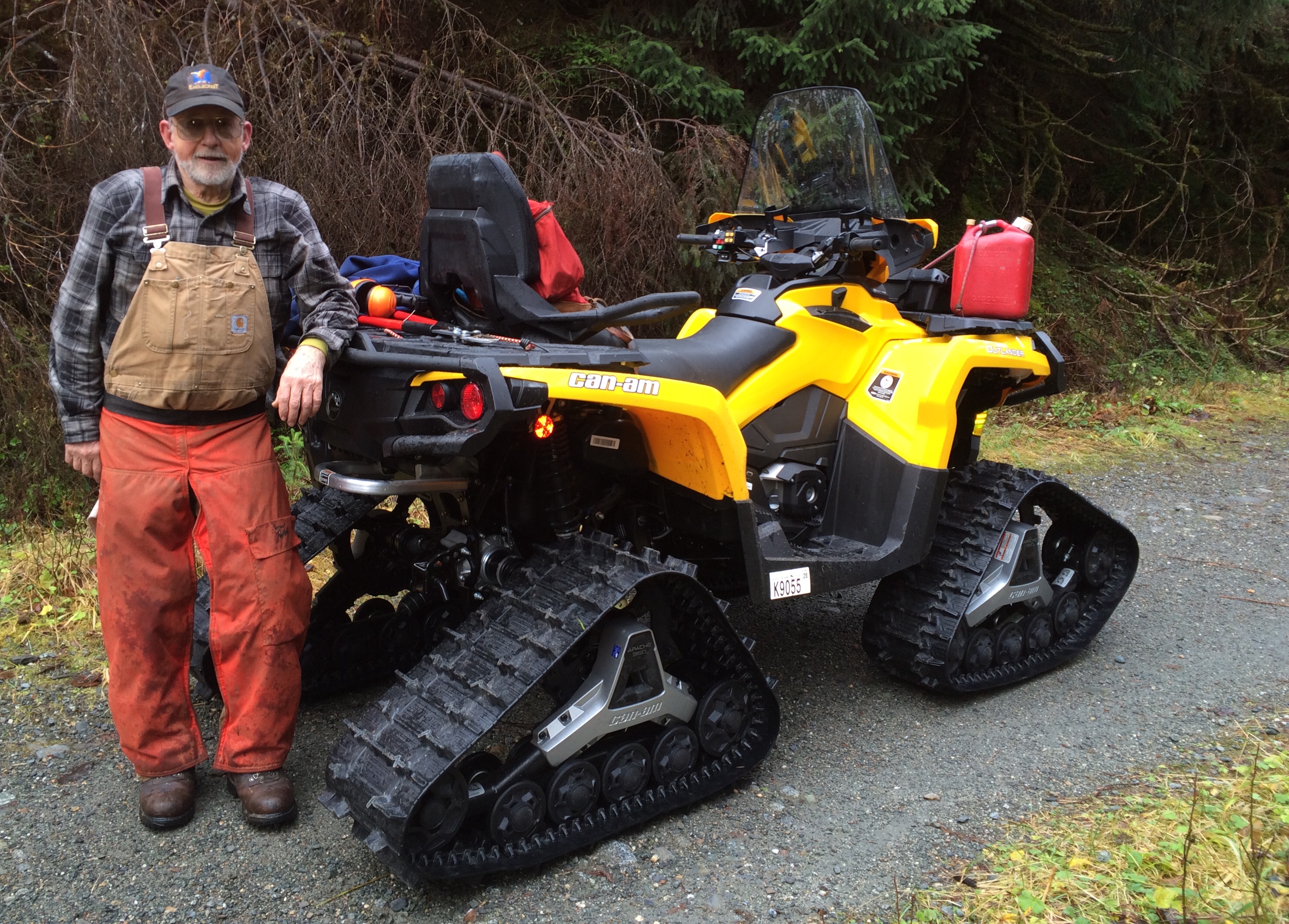 Del on the new Can Am Groomer take 2