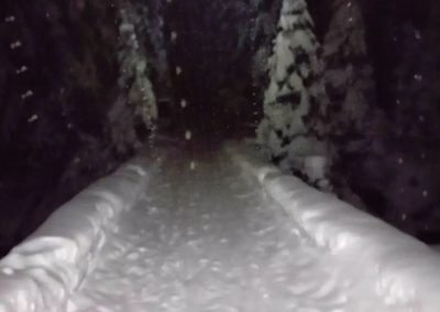 Late Night Montana Creek Ski