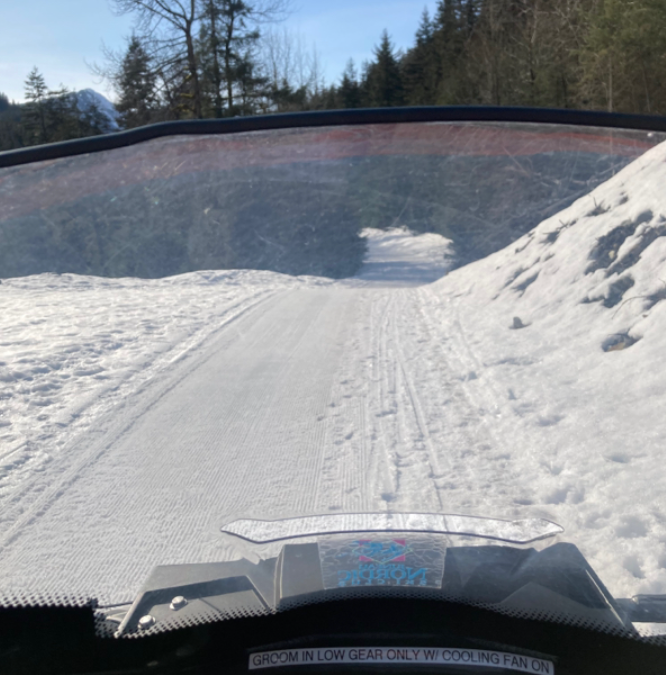 Workers Unite! Salmon Creek Groomed for Monday after work ski.