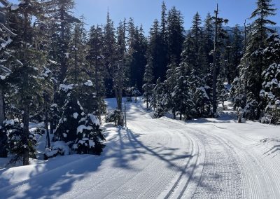 Upper and lower loop trails groomed