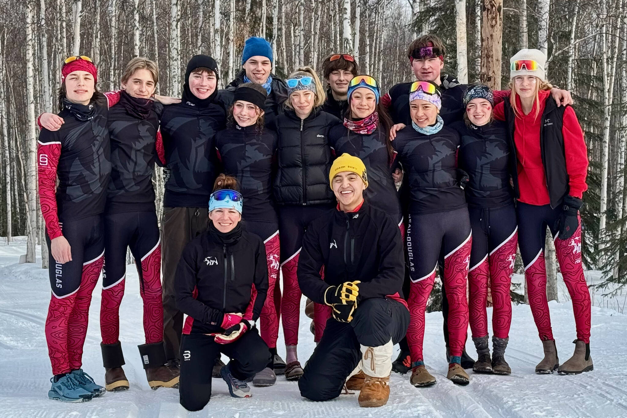 young male ski racing
